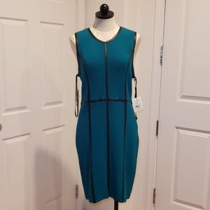 NWT Calvin Klein Textured Sheath Dress L